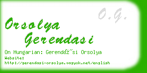 orsolya gerendasi business card